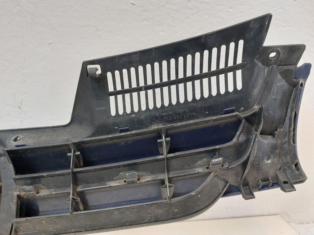 VW Golf 5 V 1K Grill K&uuml;hlergrill Frontgrill mit Logo LC5J Laserblaumet