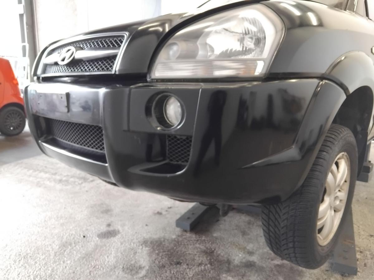 Hyundai Tucson JM orig Stossf&auml;nger Sto&szlig;stange vorn schwarz EB ebony black BJ2006