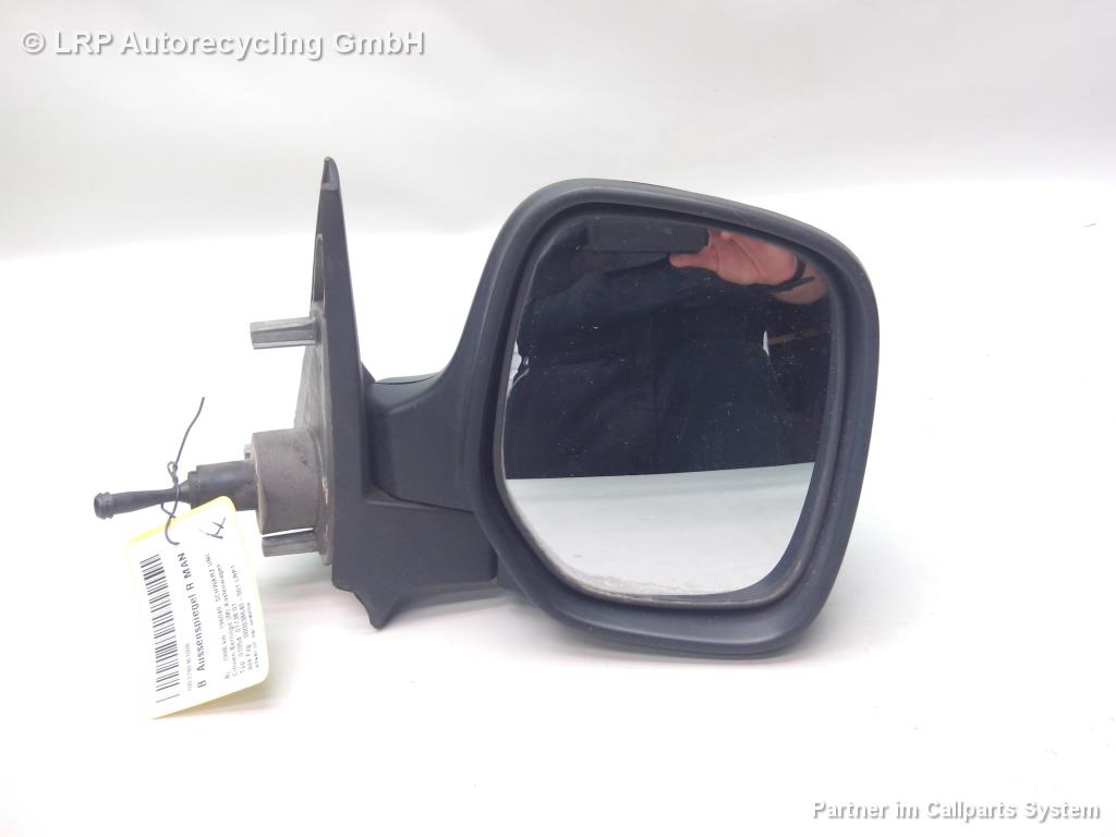 Citroen Berlingo 1 Außenspiegel rechts manuell schwarz unlackiert BJ1998