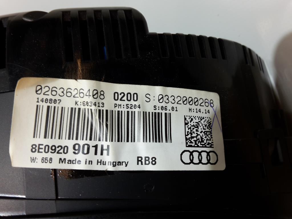 Audi A4 8E B7 BJ 2007 Kombiinstrument Tacho 2.0TDI 103KW 8E0920901H