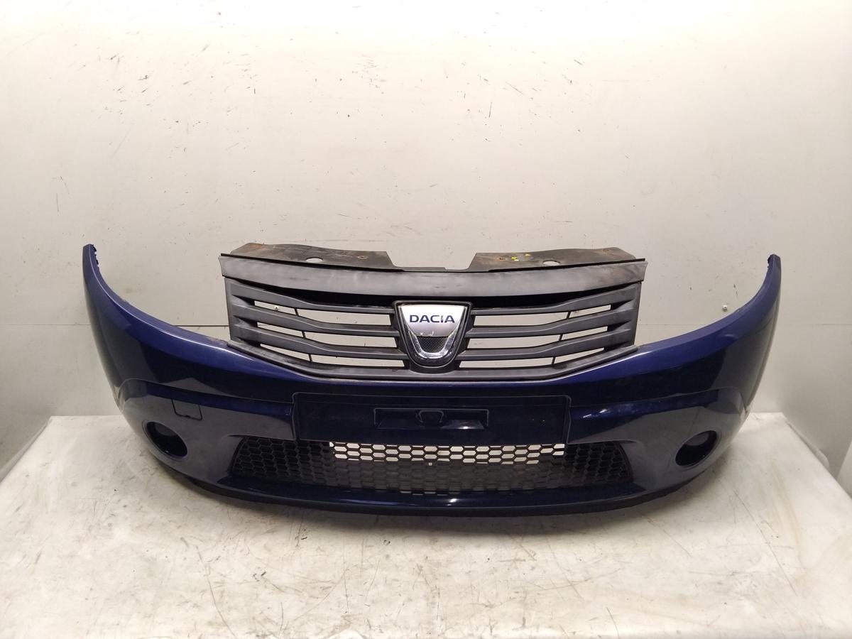 Dacia Sandero 1 original Sto&szlig;f&auml;nger Sto&szlig;stange vorn dunkelblau OV61H Bj.2008