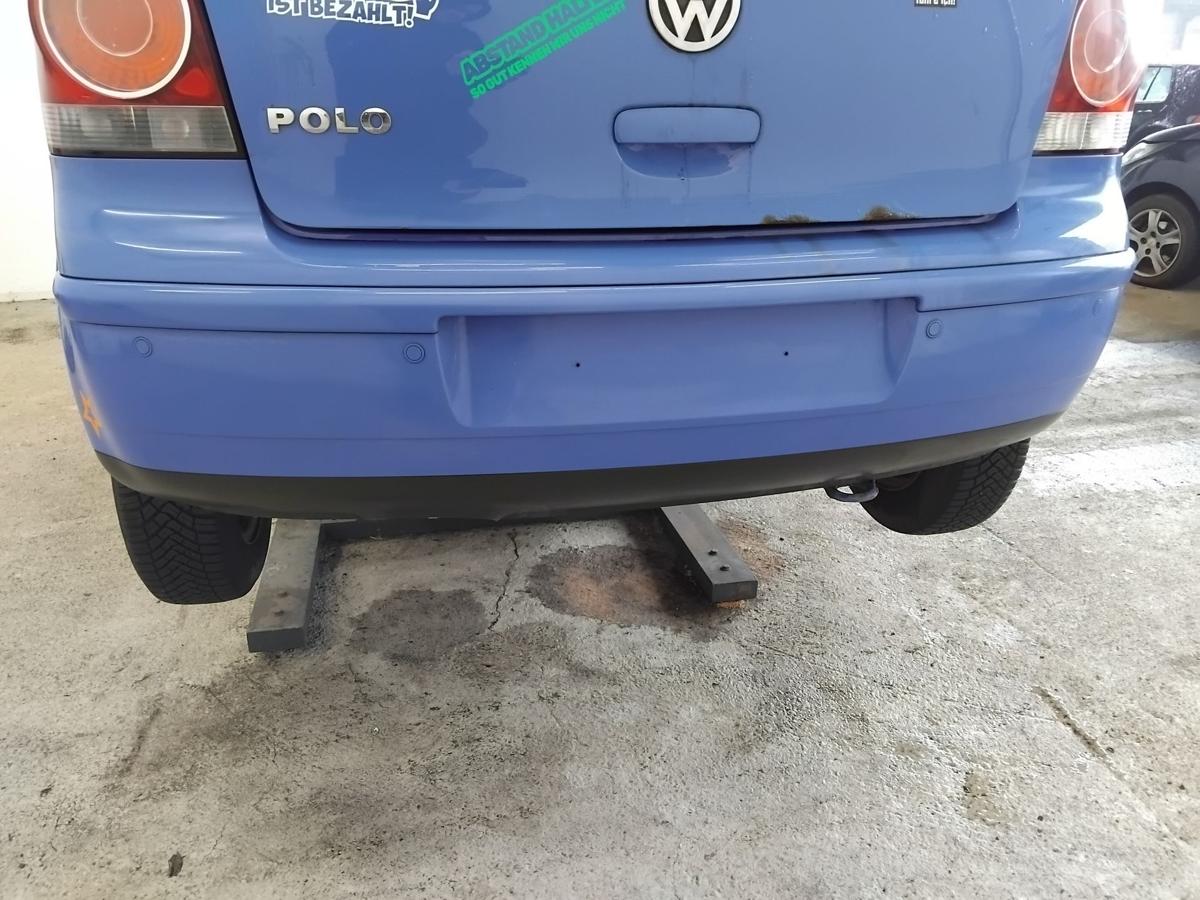 VW Polo 9N3 original Sto&szlig;f&auml;nger Sto&szlig;stange hinten summerblue LA5F BJ2009 PDC