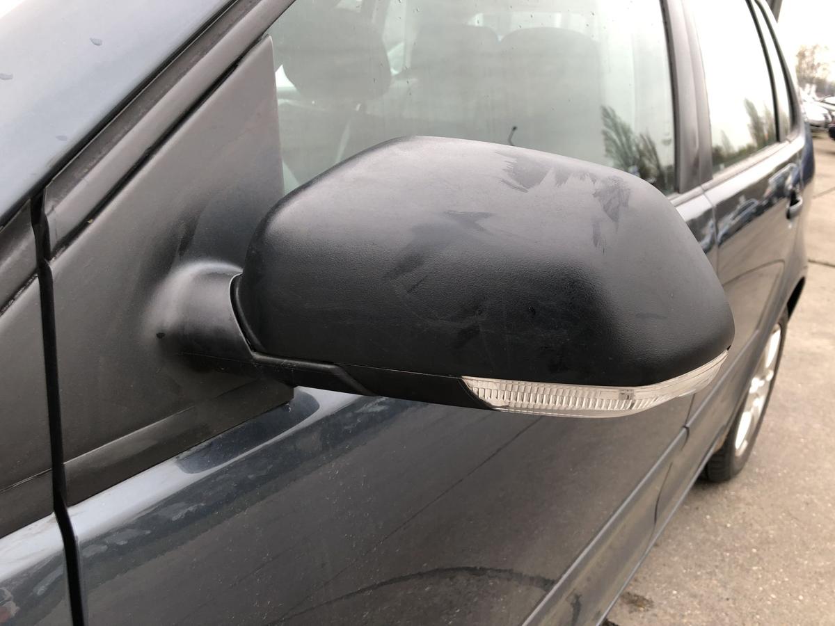 VW Polo 9N3 Au&szlig;enspiegel links R&uuml;ckspiegel manuell unlackiert Seitenspiegel