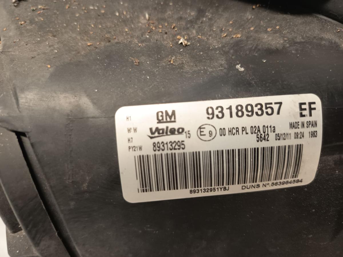 Opel Corsa D bis 2010 vor Facelift original Scheinwerfer vorn links