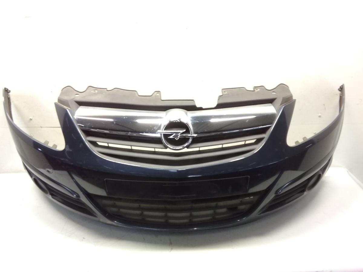 Opel Corsa D original Stoßfänger Stoßstange vorn metroblaumetallic Z168 Bj.2007