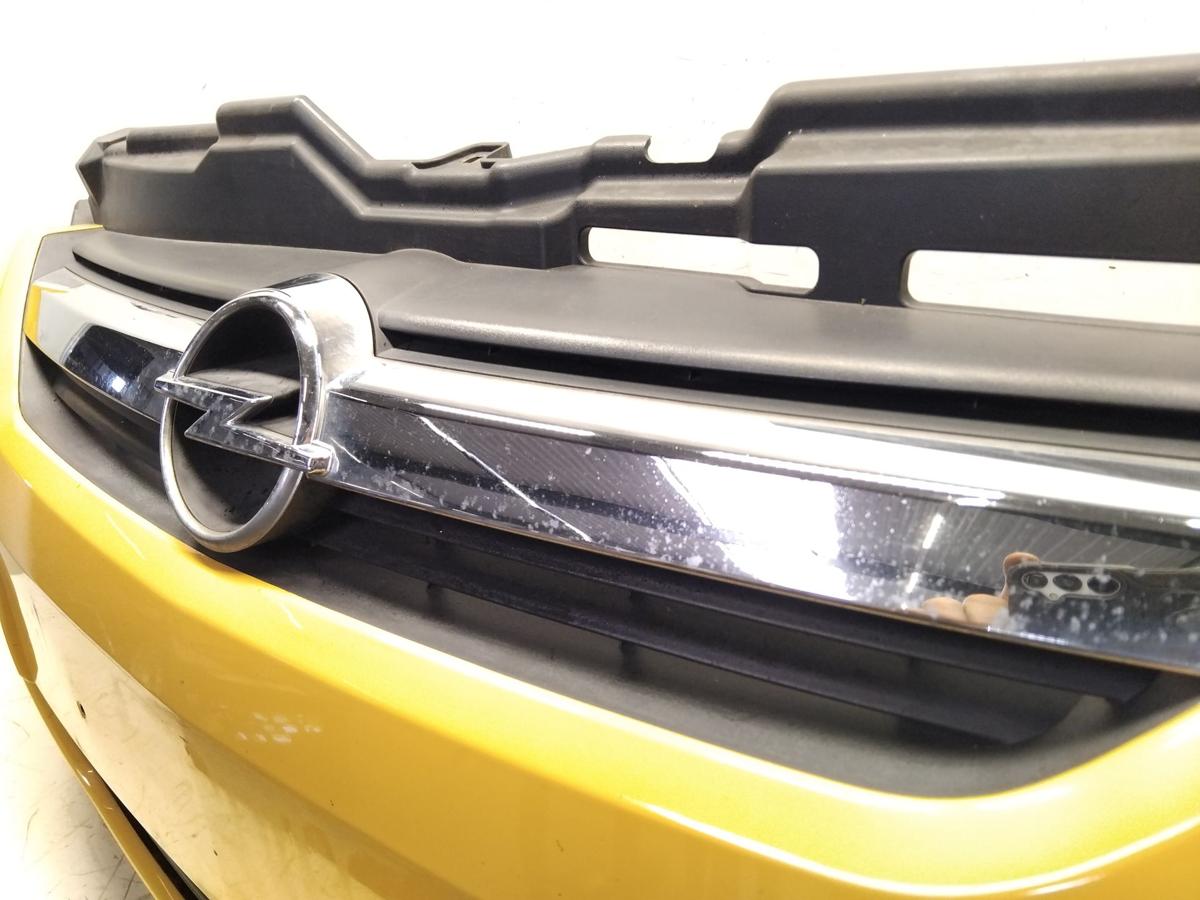 Opel Corsa C Facelift original Sto&szlig;stange Sto&szlig;f&auml;nger vorn gelb Z40K Bj.2006