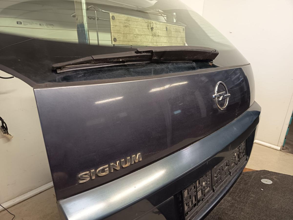 Opel Signum original Heckklappe mit Scheibe Deckel hinten Z168 Metroblau Bj 2007