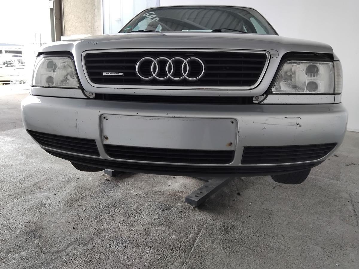 Audi A6 C4 original Sto&szlig;f&auml;nger Sto&szlig;stange vorn LY7M alusilber A6 Facelift BJ1996