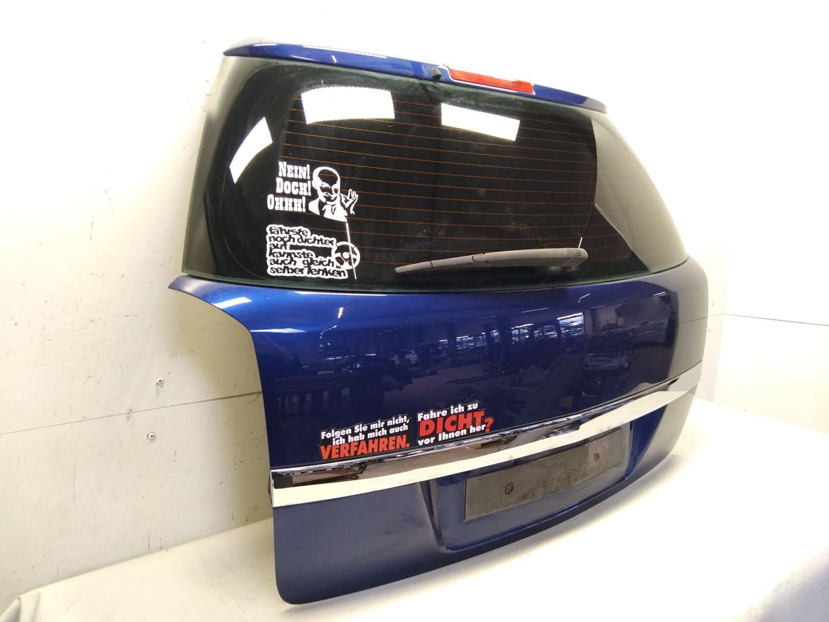 Opel Astra H Kombi Caravan Heckklappe ultrablaumetallic Z21B mit Scheibe Bj.2005