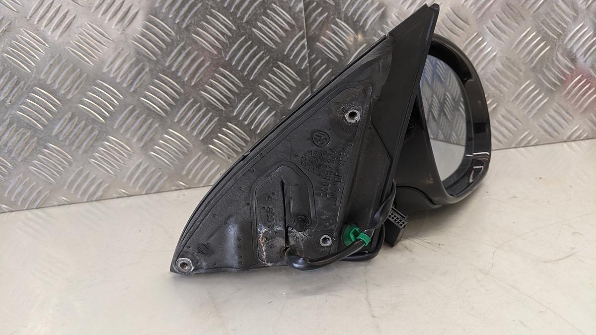 VW Passat 3C Variant Außenspiegel rechts elektrisch L041 schwarz