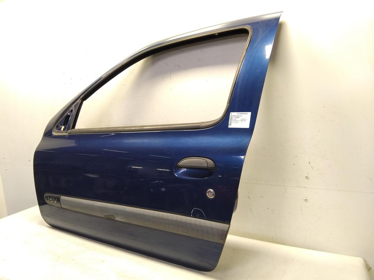 Renault Clio 2 T&uuml;r vorn links Fahrert&uuml;r 3-T&uuml;rer TED44 Bleu Odyssee BJ2002