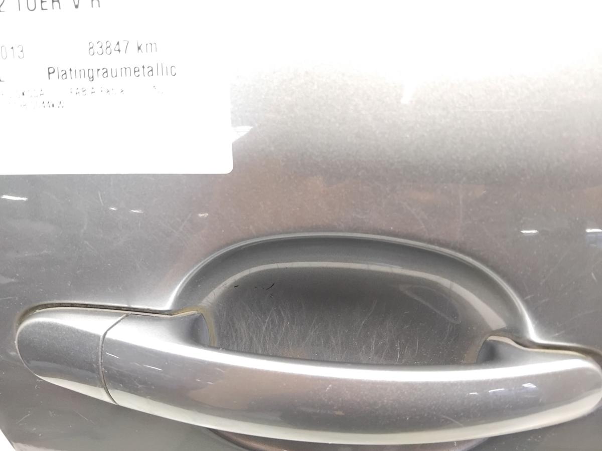 Skoda Fabia 2 5J Facelift T&uuml;r vorn rechts Beifahrert&uuml;r LF8L Platingrau BJ2013