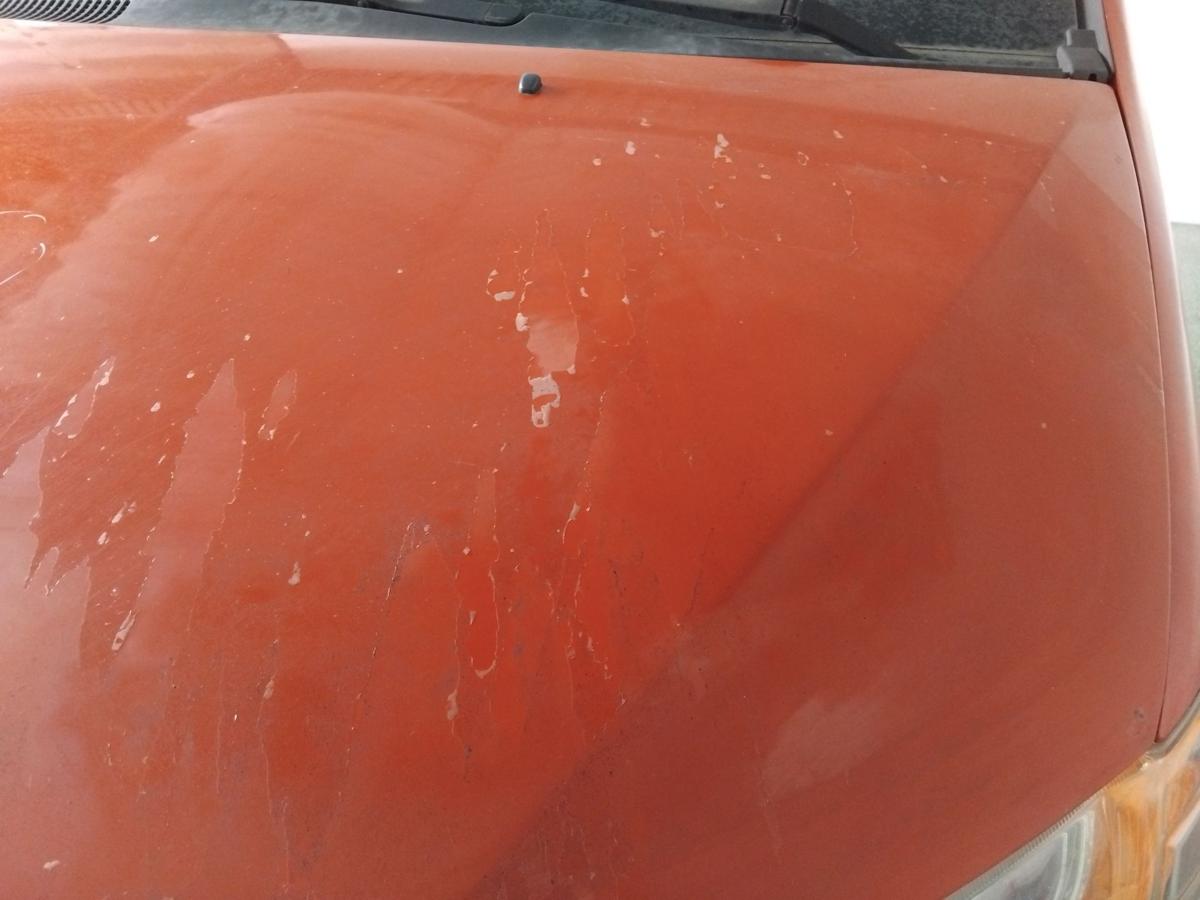 Mitsubishi Colt Z30 original Motorhaube vorn P04 Amazonrot Facelift BJ2009