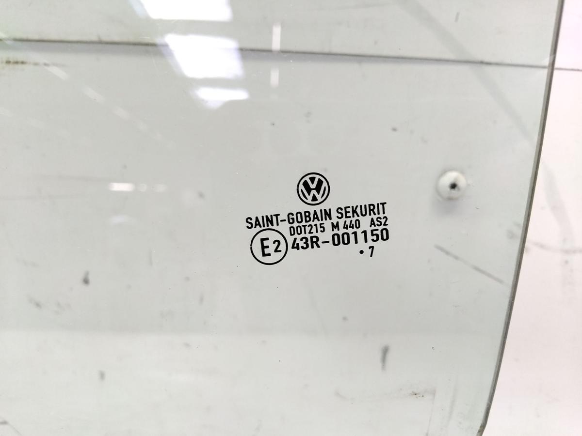 VW Fox 5Z original T&uuml;rscheibe vorn links gr&uuml;ncolor BJ2007
