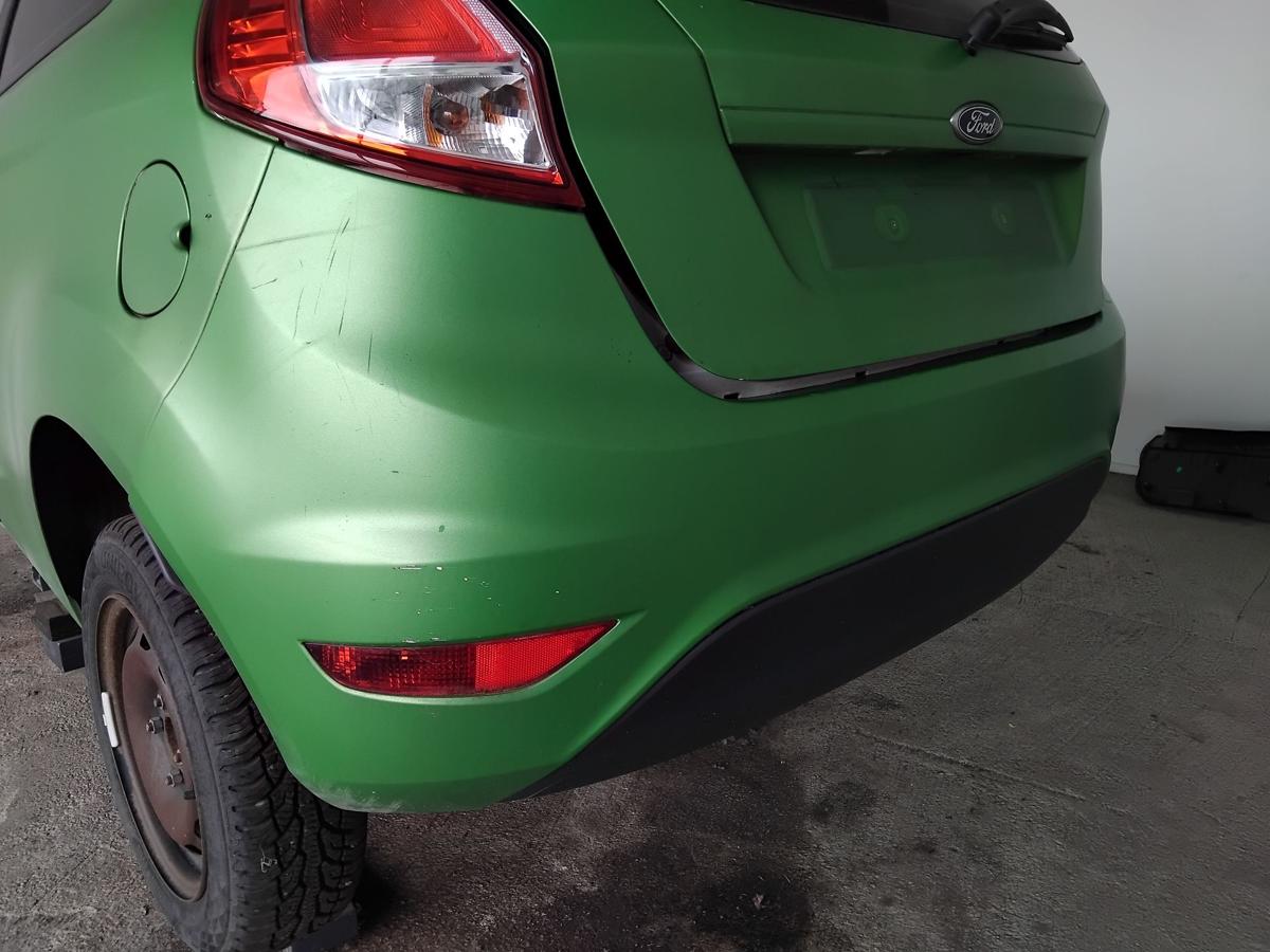 Ford Fiesta JA8 orig Sto&szlig;f&auml;nger Sto&szlig;stange hinten BJ2016 frostwei&szlig;-gr&uuml;n foliert