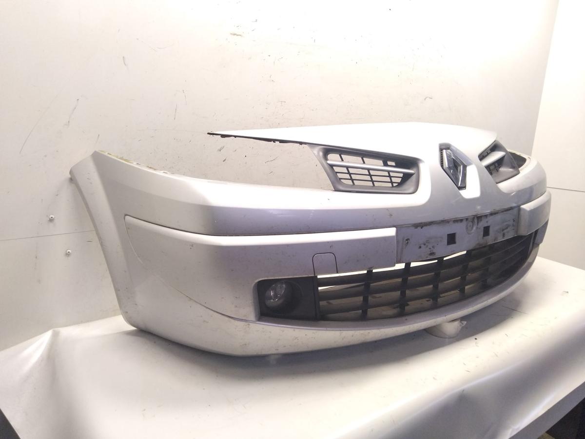 Renault Megane 2 original Sto&szlig;f&auml;nger Sto&szlig;stange vorn TED69 Platingrau NSW BJ2009