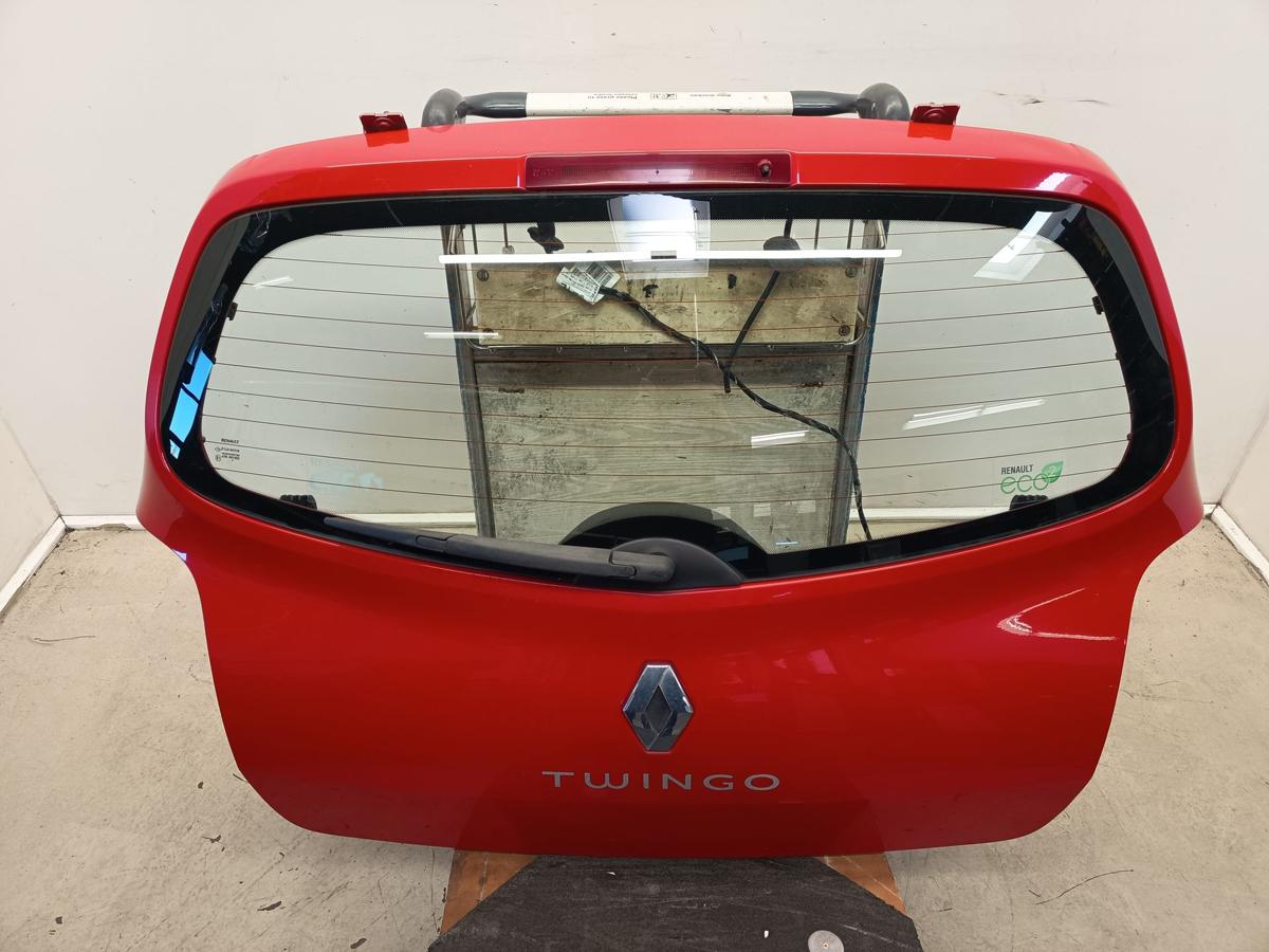 Renault Twingo II original Heckklappe mit Scheibe OV727 Spanischrot Bj2010