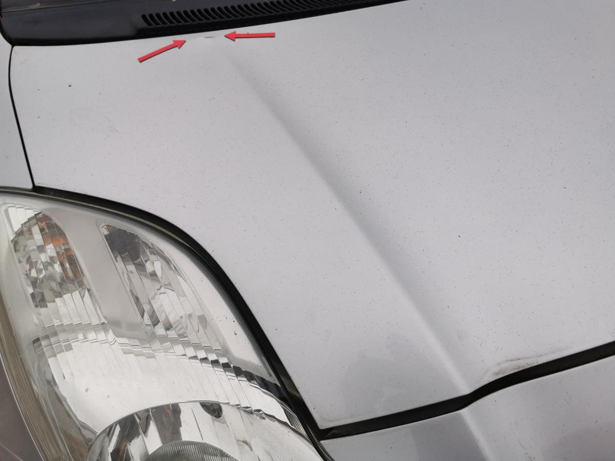 Toyota Yaris XP9 Motorhaube Haube Klappe Deckel Bonnet vorn 1E7 Silver Pearl Met