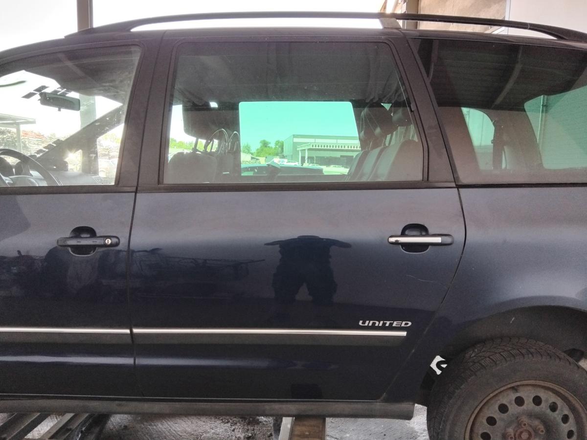 VW Sharan 7M Tür hinten links LD5G Dark Iron Blue Facelift BJ2009