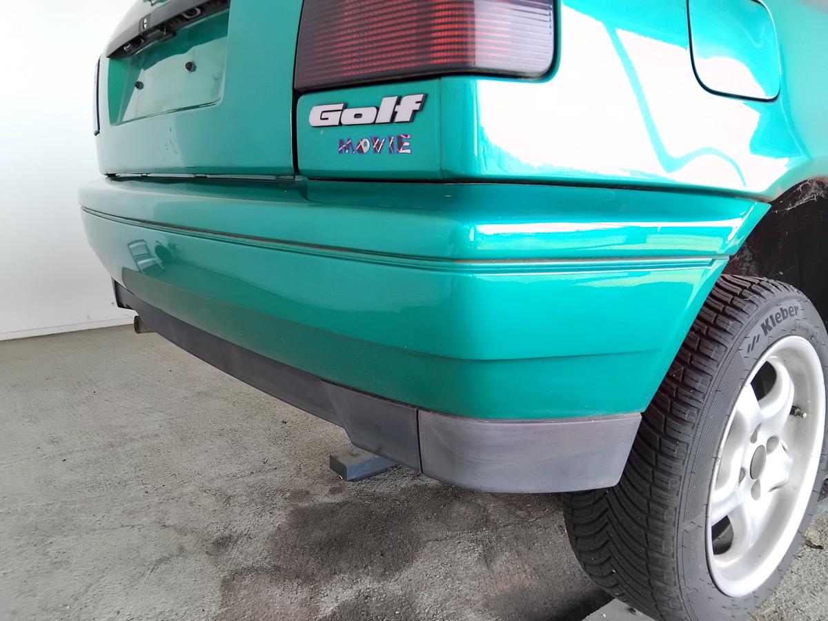 VW Golf 3 1H orig Sto&szlig;f&auml;nger Sto&szlig;stange hinten LD6P fashiongr&uuml;n Flie&szlig;heck BJ1995