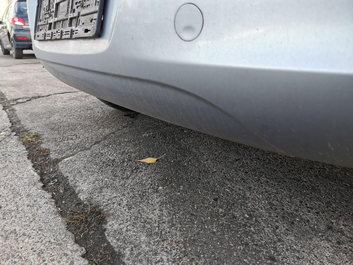 Opel Corsa D Stossstange Stossfänger Bumper hinten 5 Türer Z163 Lichtsilber met