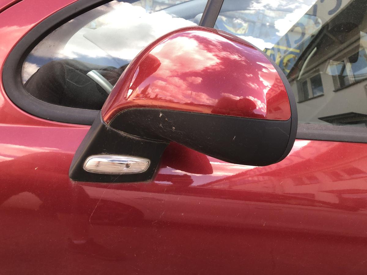 Peugeot 207 WA WC Au&szlig;enspiegel links Spiegel elektrisch KJC Rouge Erythree