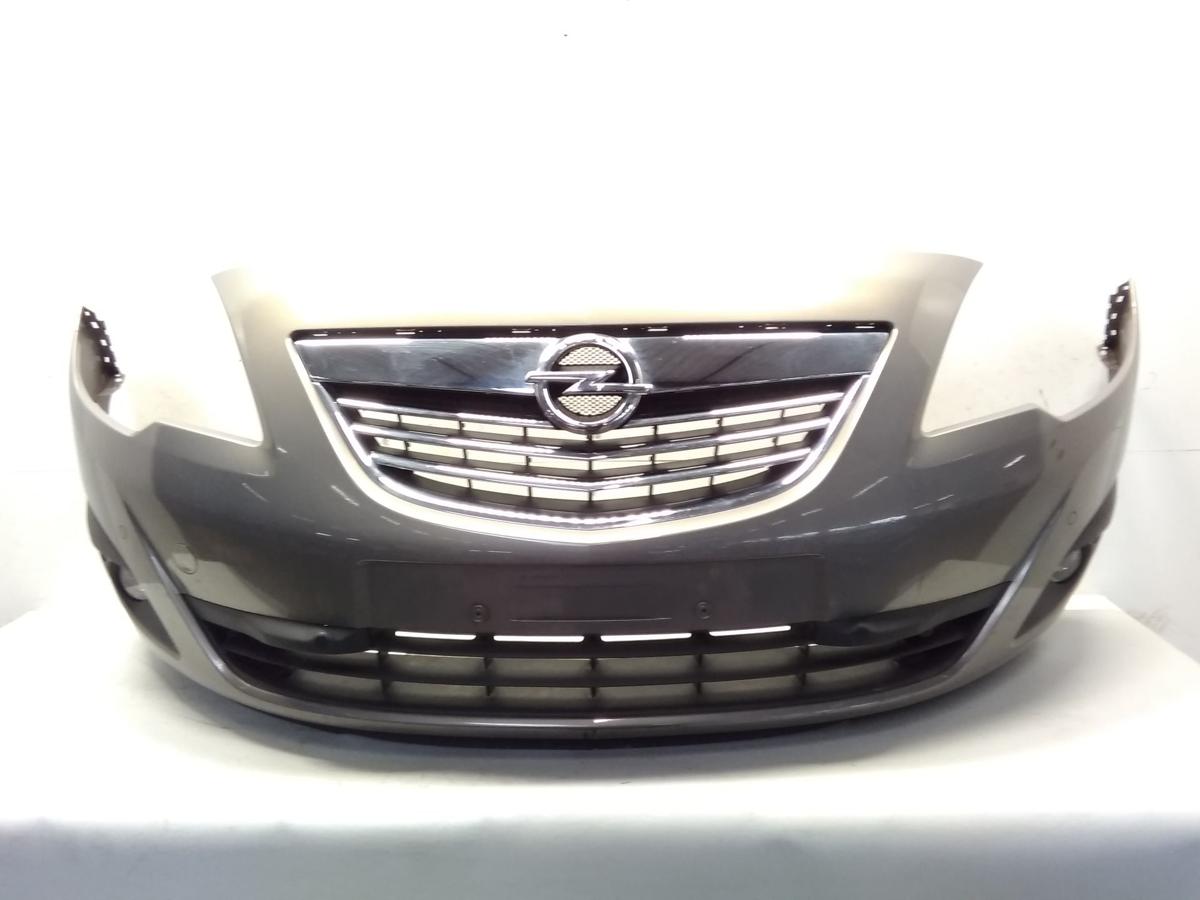 Opel Meriva B orig. Stoßfänger Stoßstange vorn PDC&Grill GJM Muskatgrau BJ2012
