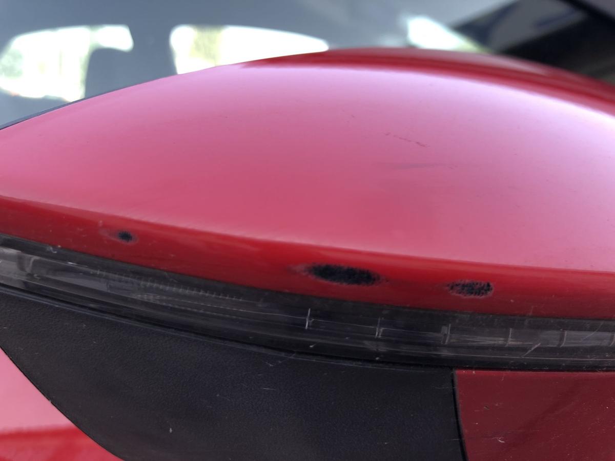 Seat Leon 5F Au&szlig;enspiegel rechts Spiegel Seitenspiegel elekt LS3H Emocion Rot