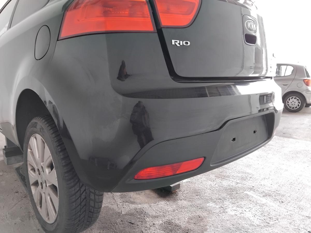 Kia Rio III UB original Sto&szlig;f&auml;nger Sto&szlig;stange hinten 3-t&uuml;rig BJ2012 AURORA BLACK