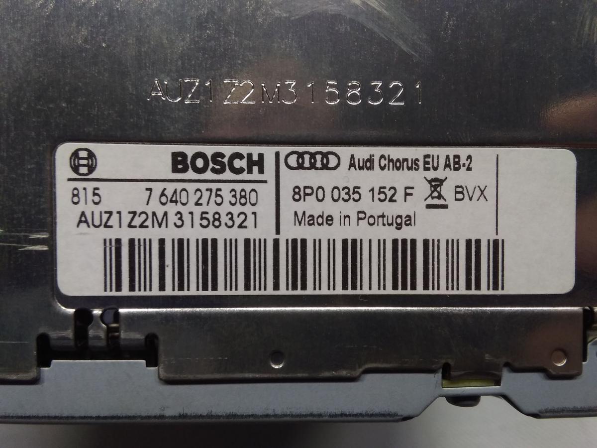 Audi A3 8P Facelift original Radio Chorus EU AB-2 8P0035152F Bj.2013