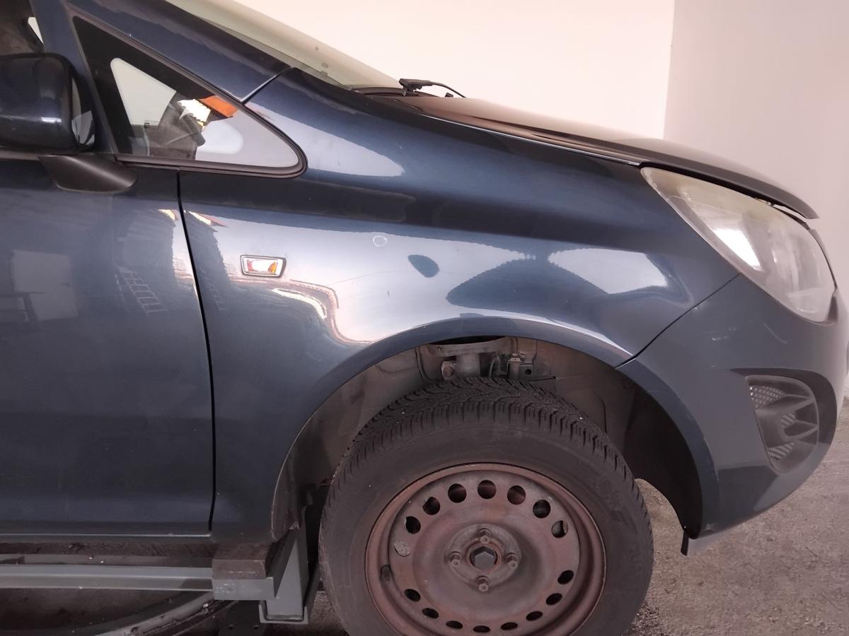 Opel Corsa D original Kotfl&uuml;gel vorn rechts GEU Ozeanblau Metallic Z22A BJ2014