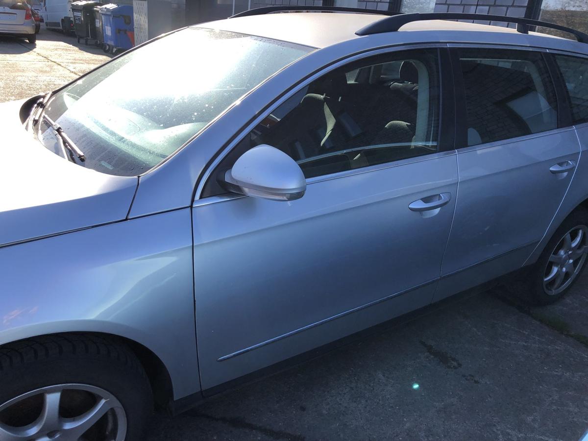 VW Passat 3C B6 T&uuml;r vorn links Fahrert&uuml;r im Rohbau LA7W Reflexsilber Metallic