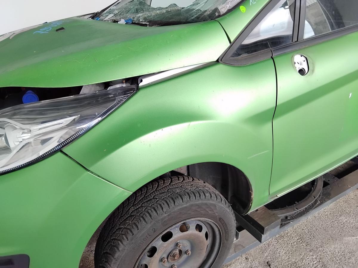Ford Fiesta JA8 orig Kotfl&uuml;gel vorn links frostwei&szlig; gr&uuml;n foliert BJ2016 Facelift