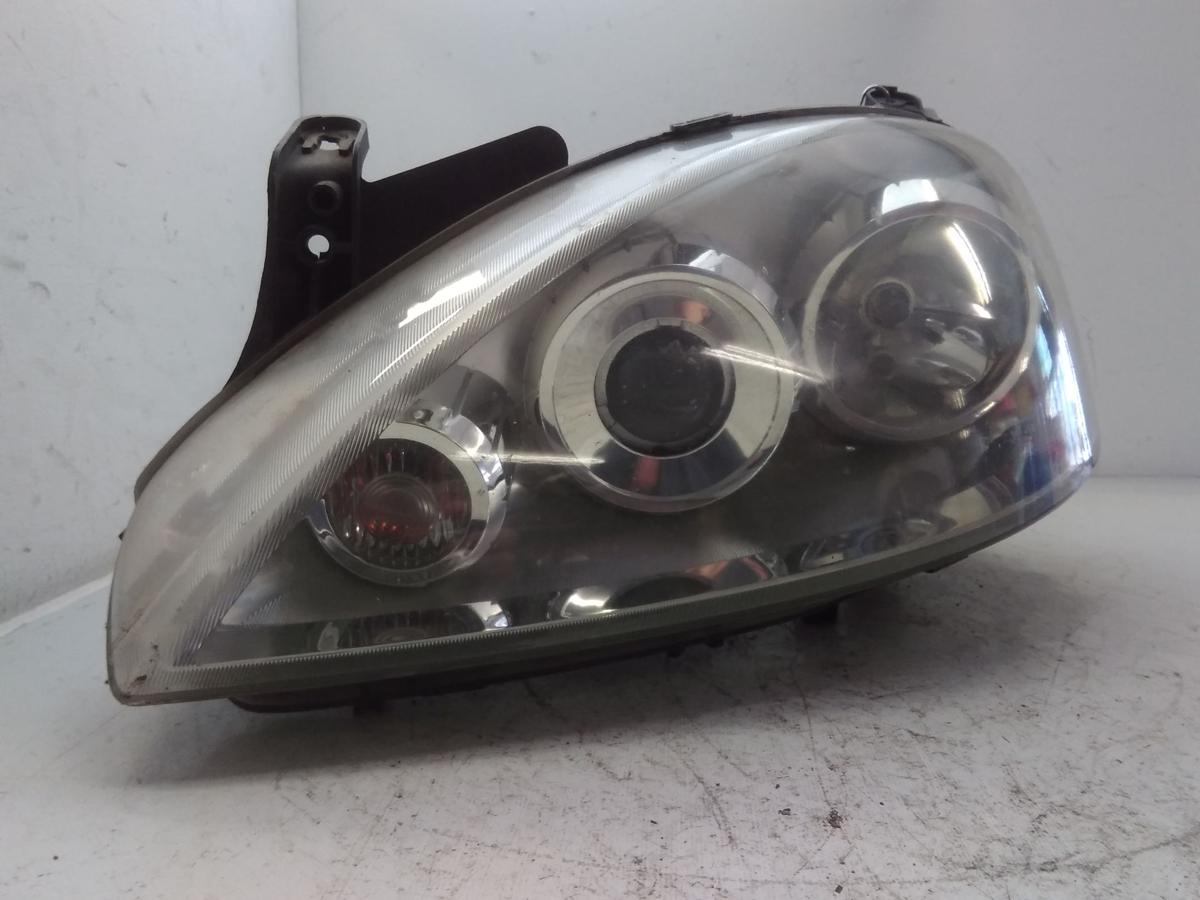 Opel Corsa C original Scheinwerfer links Halogen Elipsoid Linse Facelift BJ2004