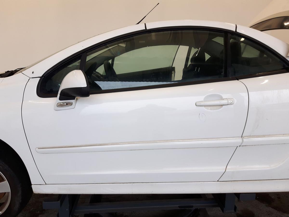 Peugeot 207 CC Facelift Tür vorn links Fahrertür EWP weiss banqiuse BJ2011