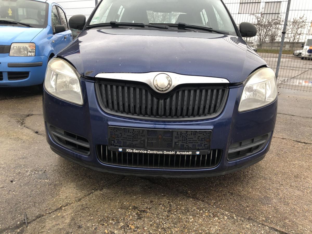 Skoda Fabia 2 Typ 5J Sto&szlig;f&auml;nger vorn Frontsch&uuml;rze LF5Q Storm Blau 06 bis10