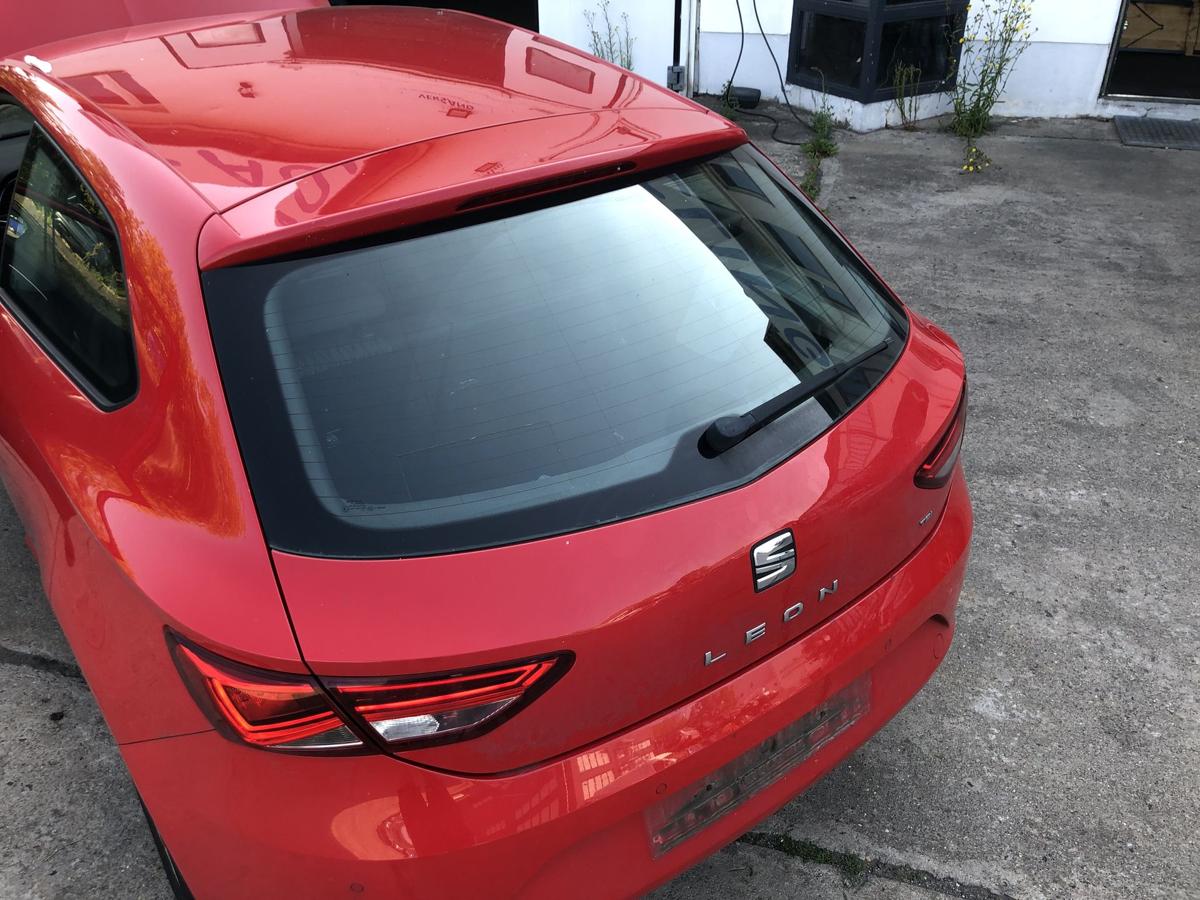 Seat Leon 5F Heckklappe mit Scheibe im Rohbau 3 und 5 t&uuml;rer LS3H Emocion Rot