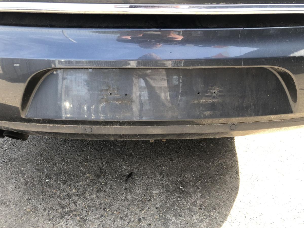 Skoda Superb 2 Typ 3T Sto&szlig;f&auml;nger hinten Hecksch&uuml;rze mit PDC Limo LF8J grau
