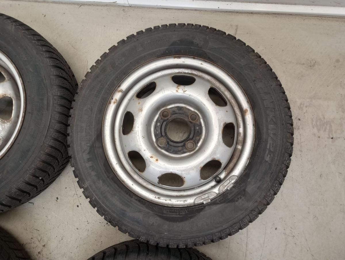 VW Polo 6N orig Stahlfelgensatz 5,5x13 ET43 mit Winterreifen 13 Zoll