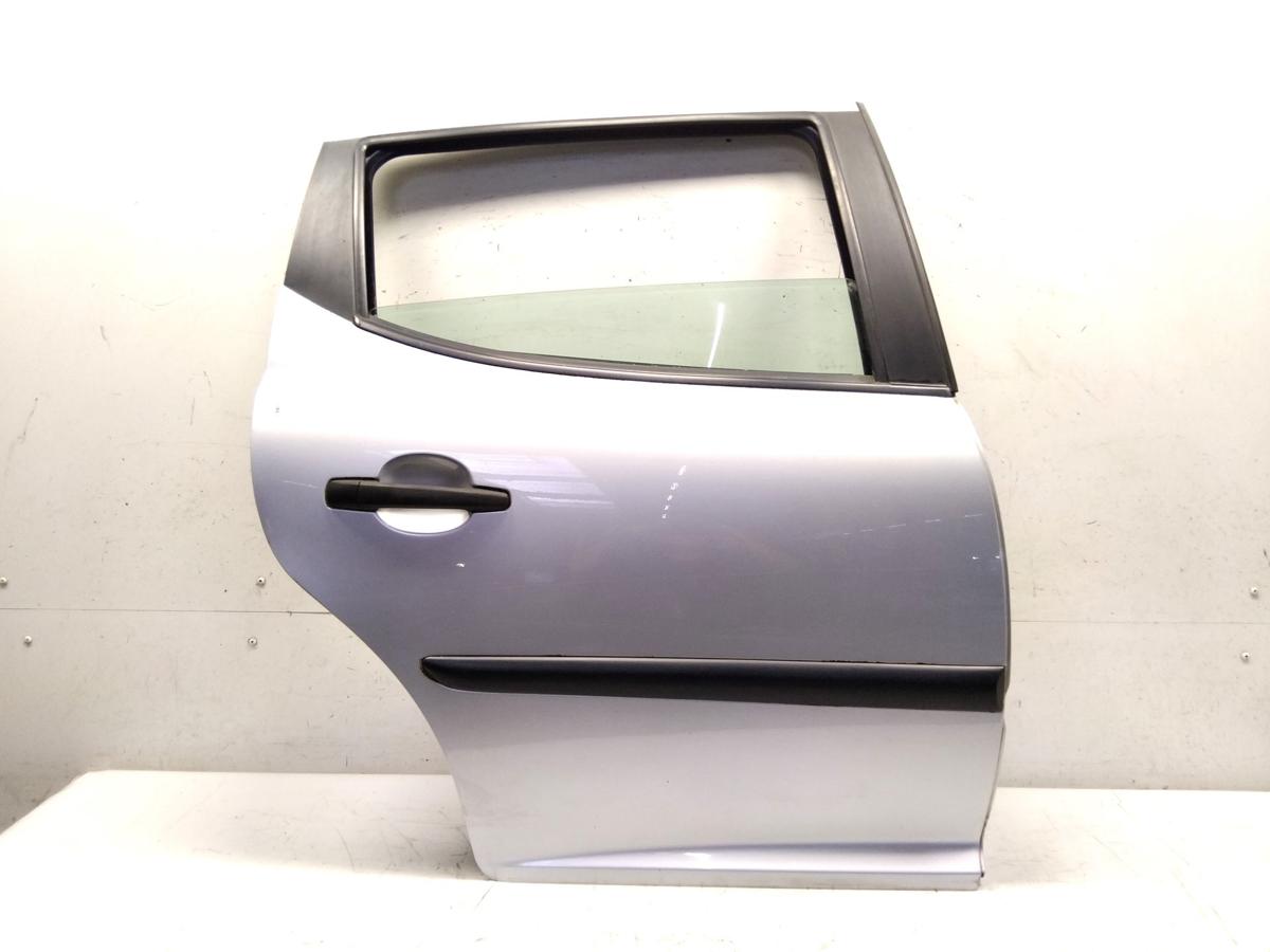 Peugeot 207 SW Kombi Tür hinten rechts silber EZR aluminiumgraumetallic Bj.2007