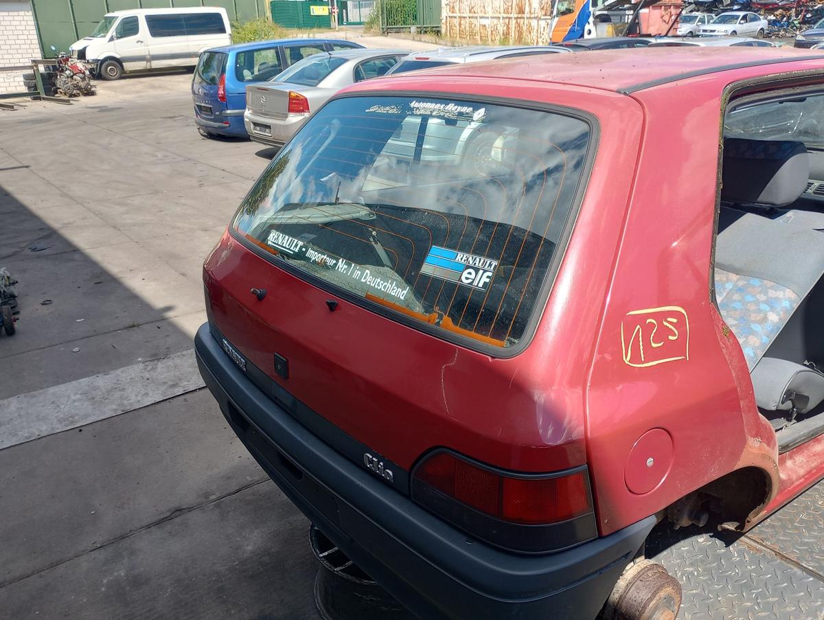 Renault Clio I 5türer original Heckklappe mit Scheibe 763 Sienarot Bj 1993