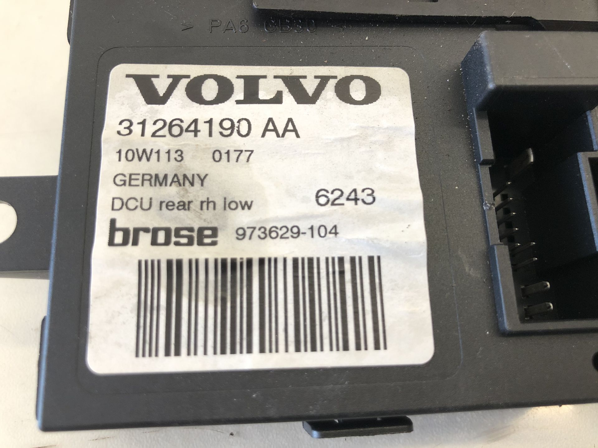 Volvo V50 Fensterhebermotor hinten rechts Hebermotor