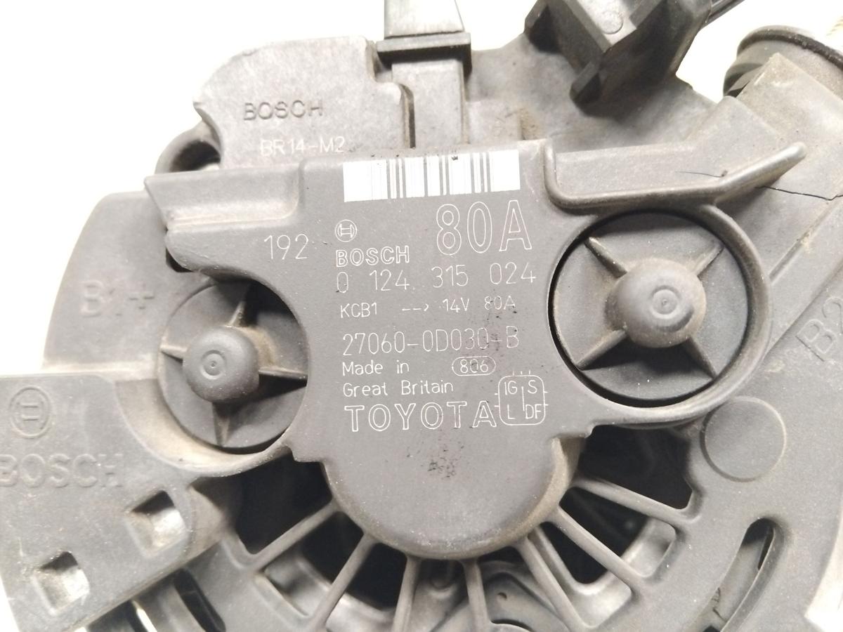 Toyota Avensis T22 original 80A Lichtmaschine Generator 0124315024 BOSCH BJ2002