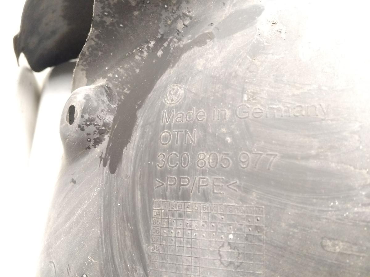 VW Passat 3C original Radhausschale vorn links Hinterteil BJ2007