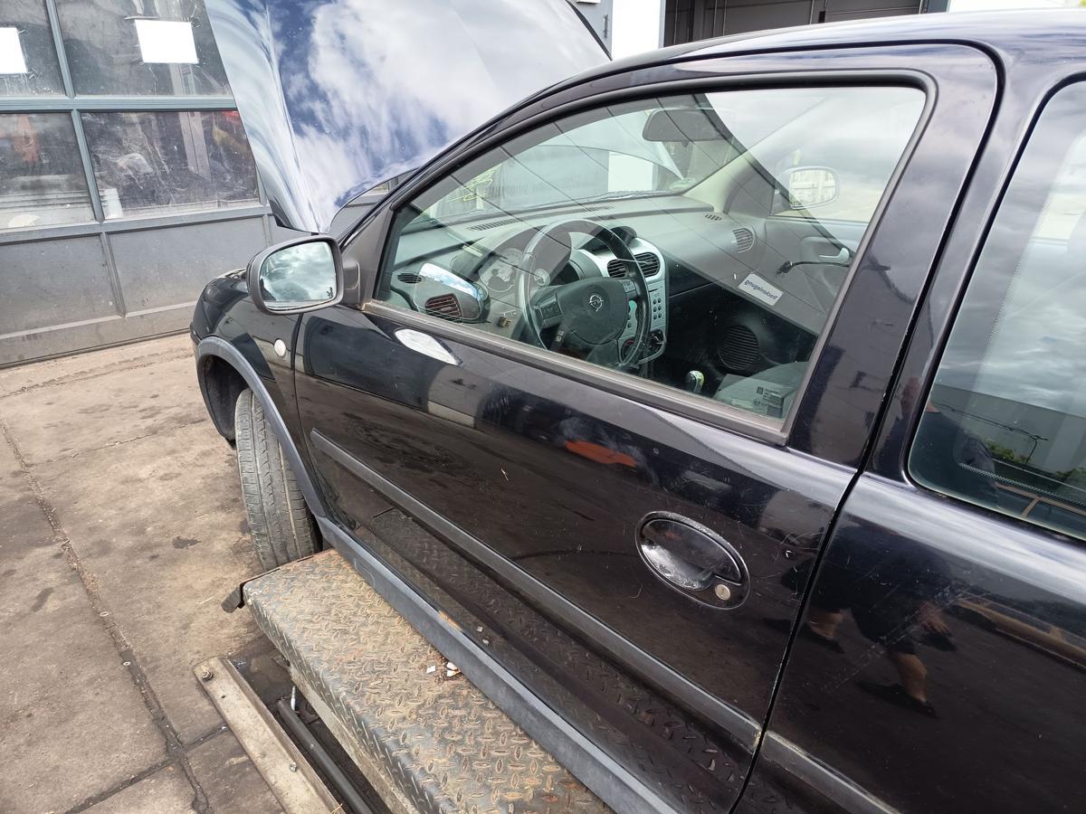 Opel Corsa C 3t&uuml;rig original T&uuml;r links Fahrer Z20R Saphirschwarz Bj 2003