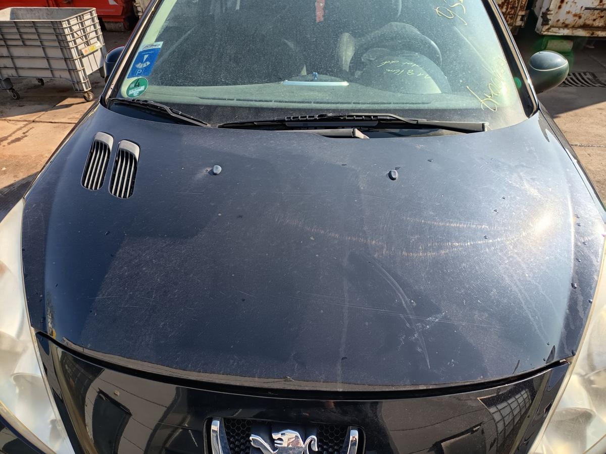 Peugeot 206+ original Motorhaube Deckel vorne KTV Perla Schwarz Baujahr 2009