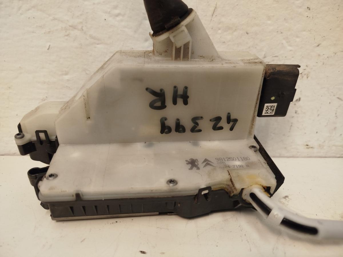 Peugeot 2008 I CU ab16 T&uuml;rschloss hinten rechts Tr&auml;ger T&uuml;rgriff Fahrert&uuml;r OEM