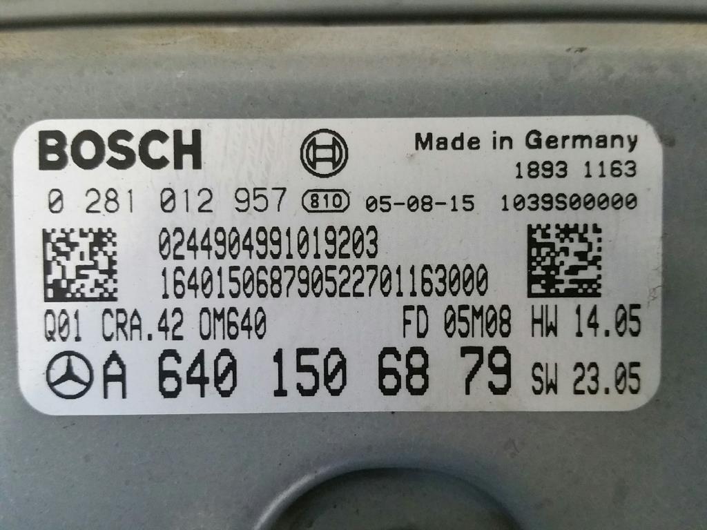 Mercedes A-Klasse W169 Bj.05 Steuergerät Motor A180CDI A6401506879