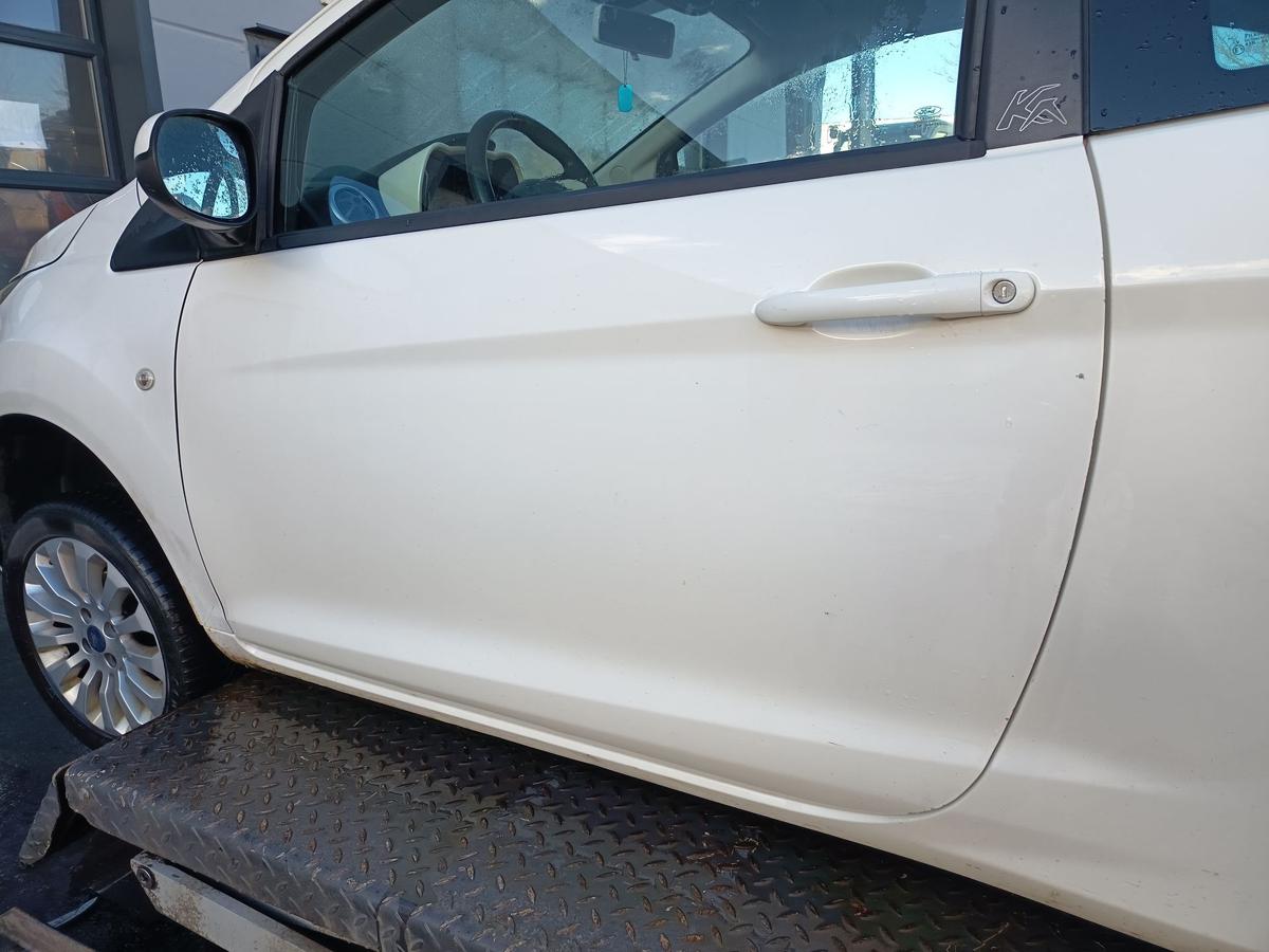 Ford KA RU8 orig T&uuml;r links Fahrert&uuml;r 3trg Crystal Wei&szlig; Bj 2009