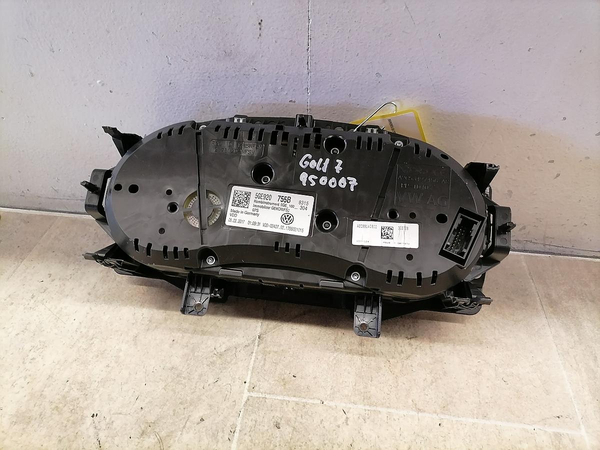 VW E-Golf 17-20 Kombiinstrument Tacho 5GE920755B